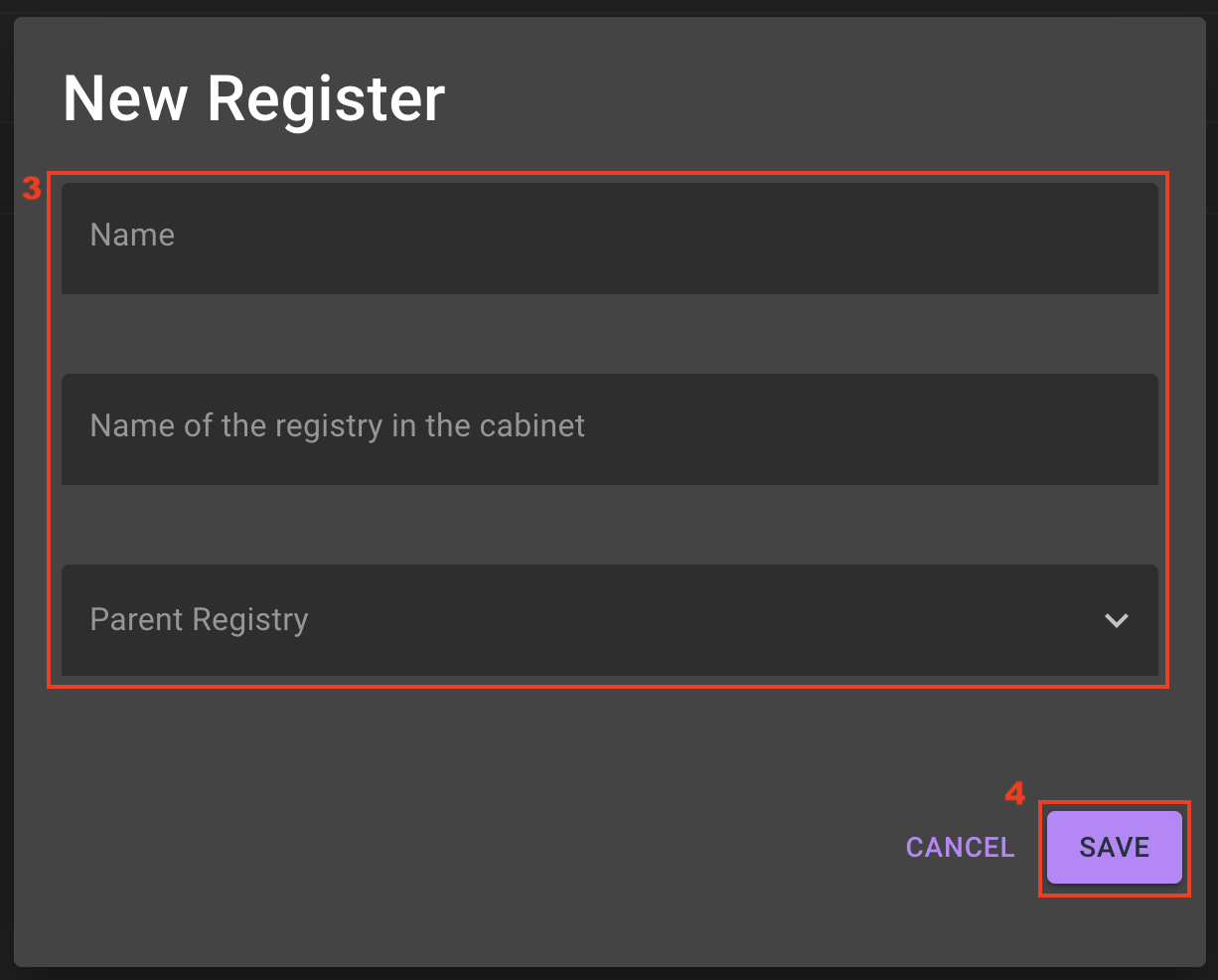Nice Register. Simple How to create a register?